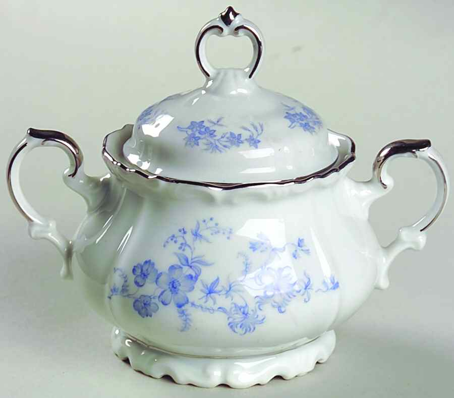 Ocean Blue Sugar Bowl & Lid by Edelstein-1