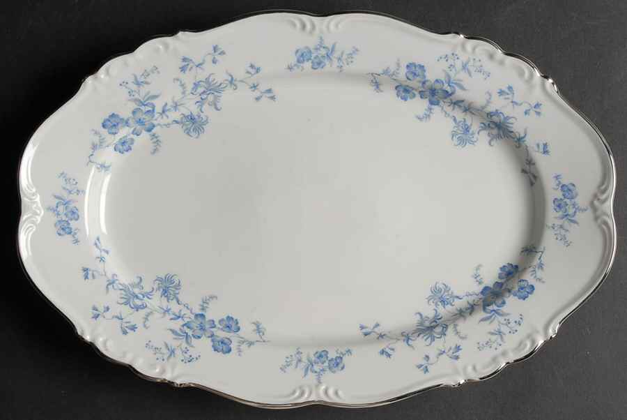 Ocean Blue 13" Oval Serving Platter by Edelstein-1