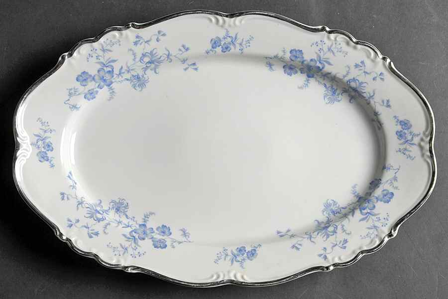 Ocean Blue 13" Oval Serving Platter by Edelstein-1