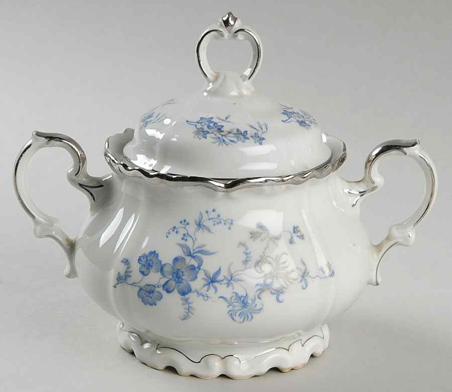Ocean Blue Sugar Bowl & Lid by Edelstein-1