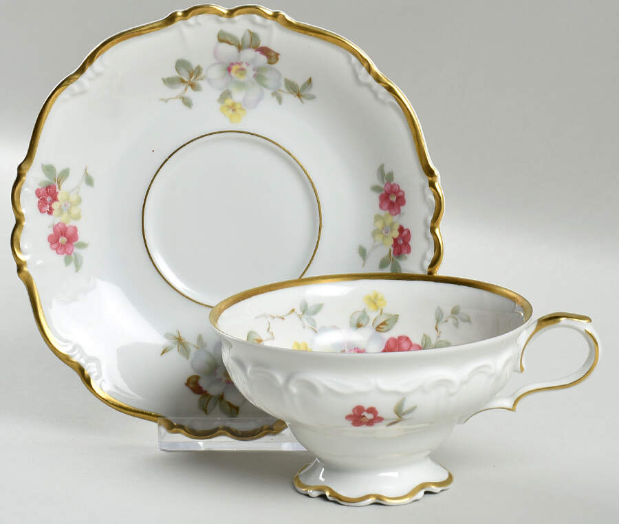Oregon Footed Cup & Saucer Set by Edelstein-1
