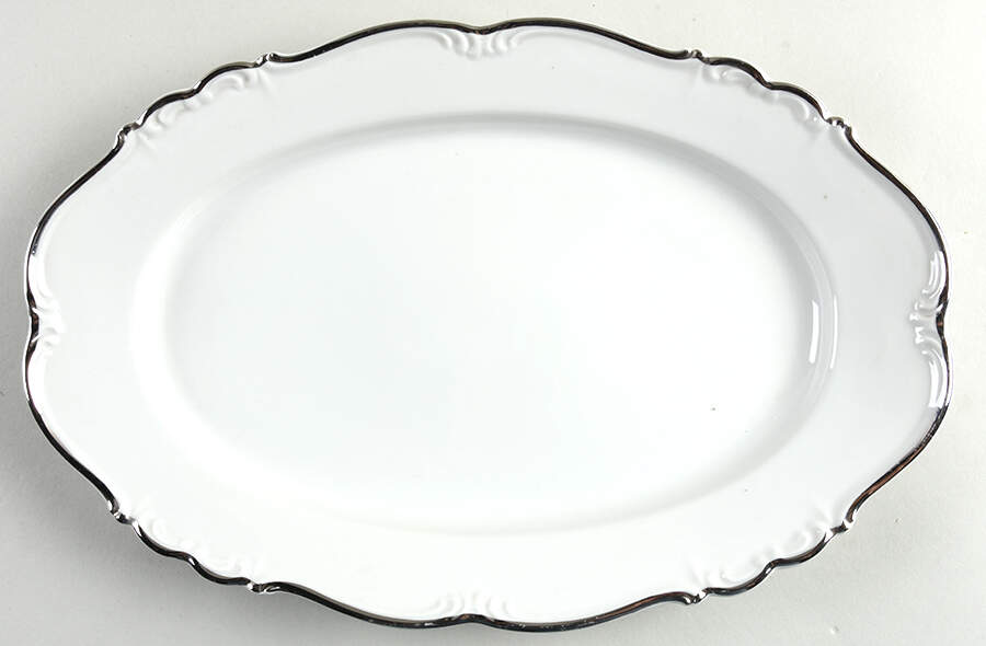 Platin Tasco 13" Oval Serving Platter by Edelstein-1