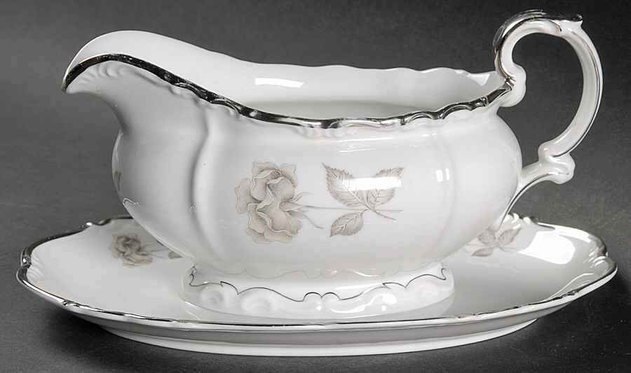 Primrose Gravy Boat with Attached Underplate by Edelstein-1