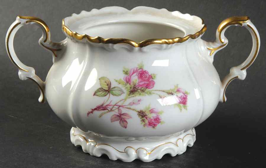 Princess Rose Sugar Bowl No Lid by Edelstein-1