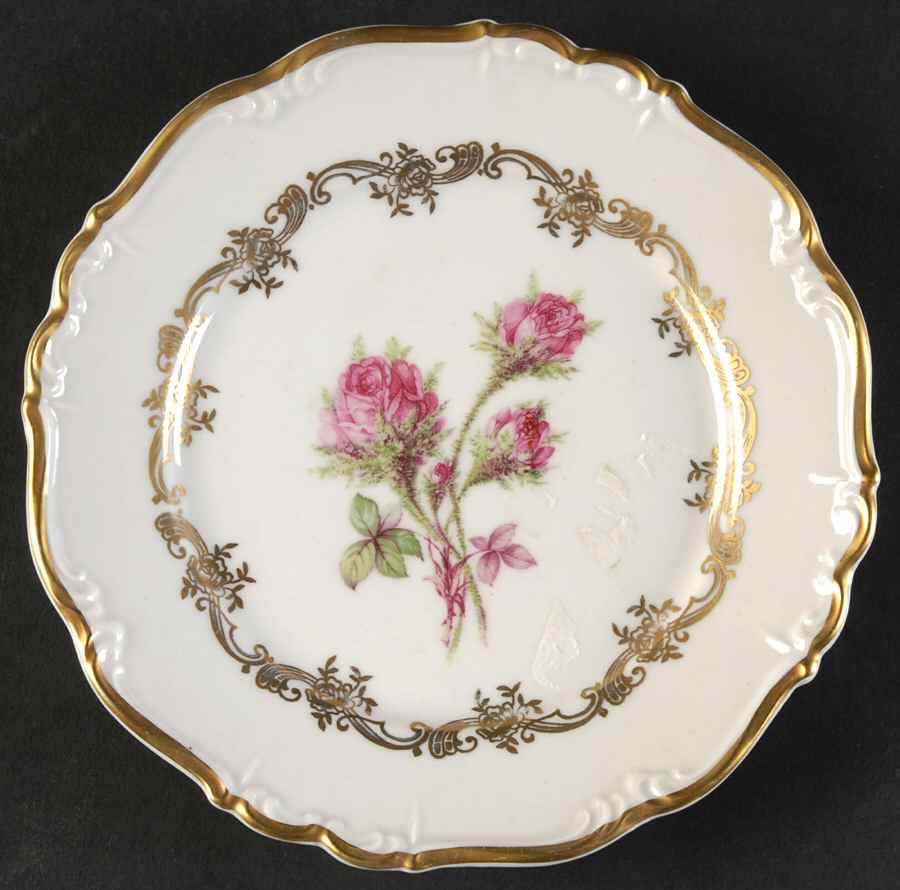 Princess Rose Bread & Butter Plate by Edelstein-1