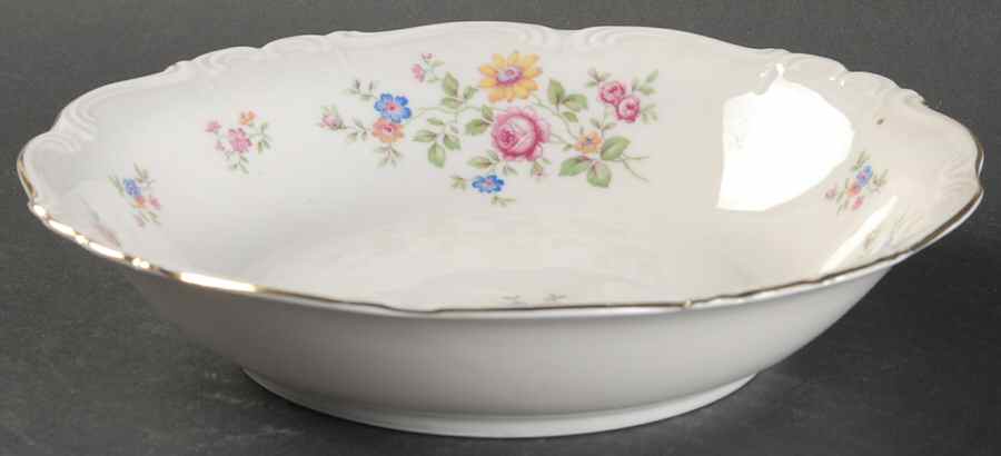 Queen's Rose (Whitebckgd) Coupe Soup Bowl by Edelstein-1