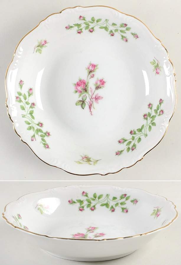 Rosebud Coupe Soup Bowl by Edelstein-1