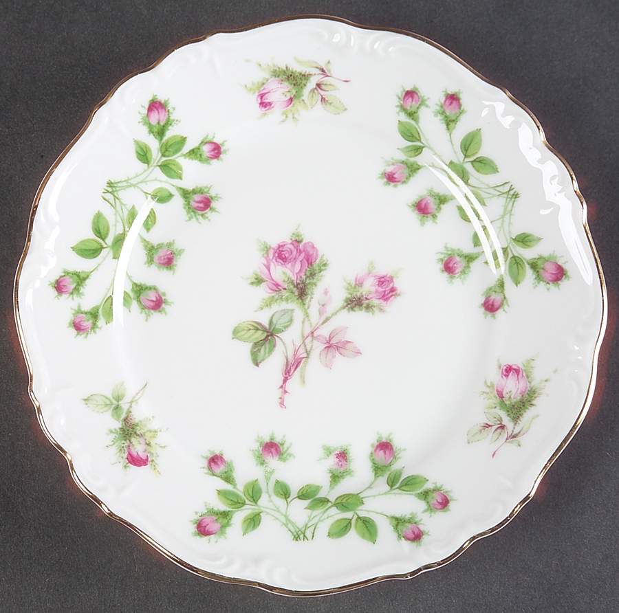 Rosebud Bread & Butter Plate by Edelstein-1
