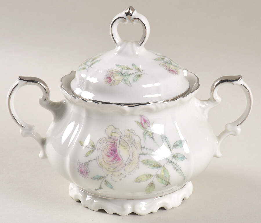 Roseville Sugar Bowl & Lid by Edelstein-1