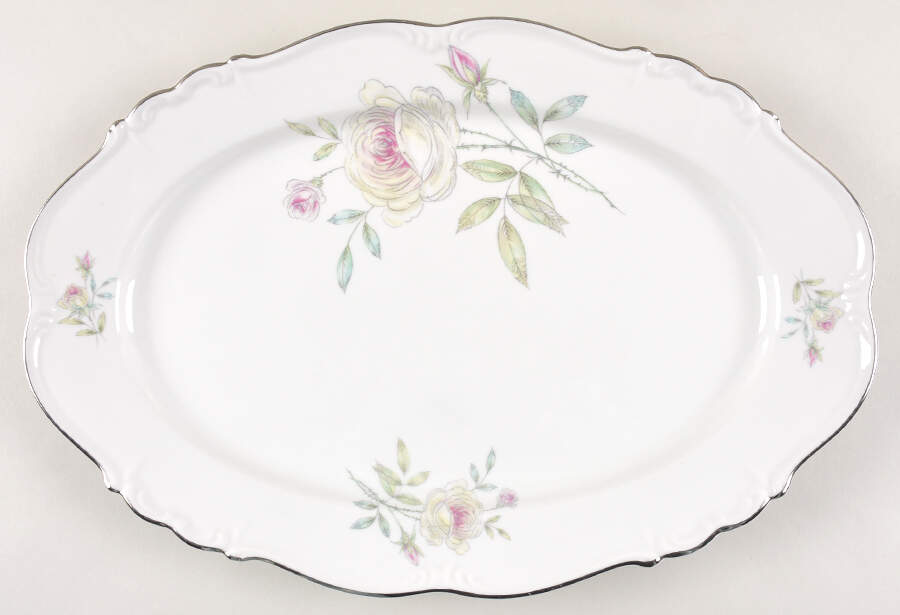 Roseville 15" Oval Serving Platter by Edelstein-1