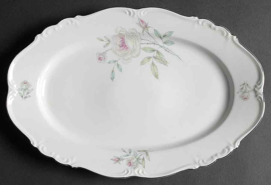 Roseville 13" Oval Serving Platter by Edelstein-1