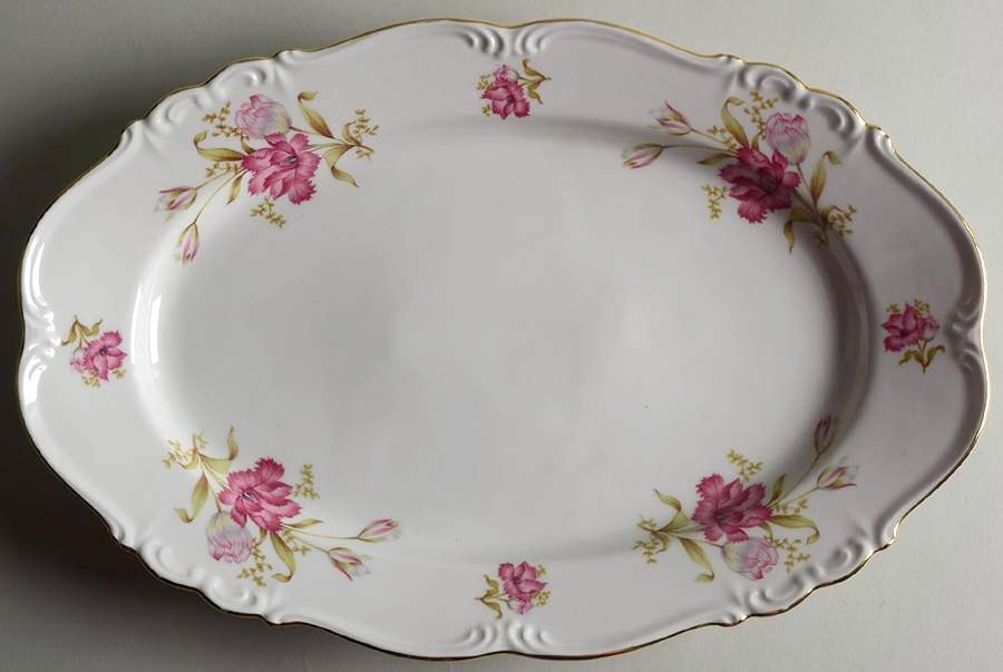 Shelby Shelbey 13" Oval Serving Platter by Edelstein-1