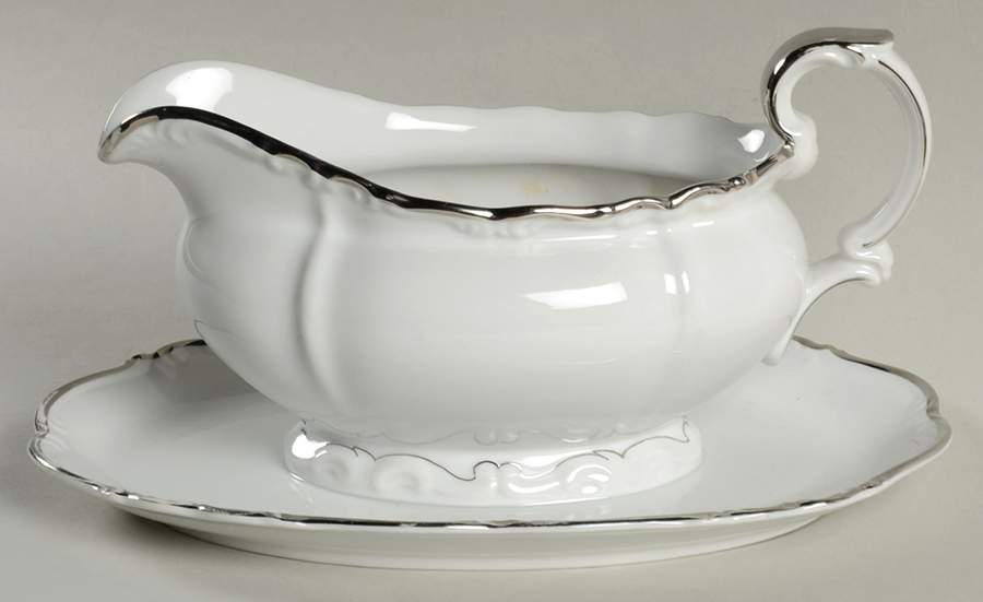 Sheridan Gravy Boat with Attached Underplate by Edelstein-1