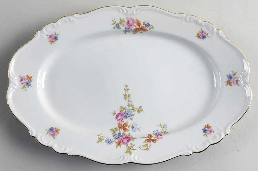 Silvia 13" Oval Serving Platter by Edelstein-1