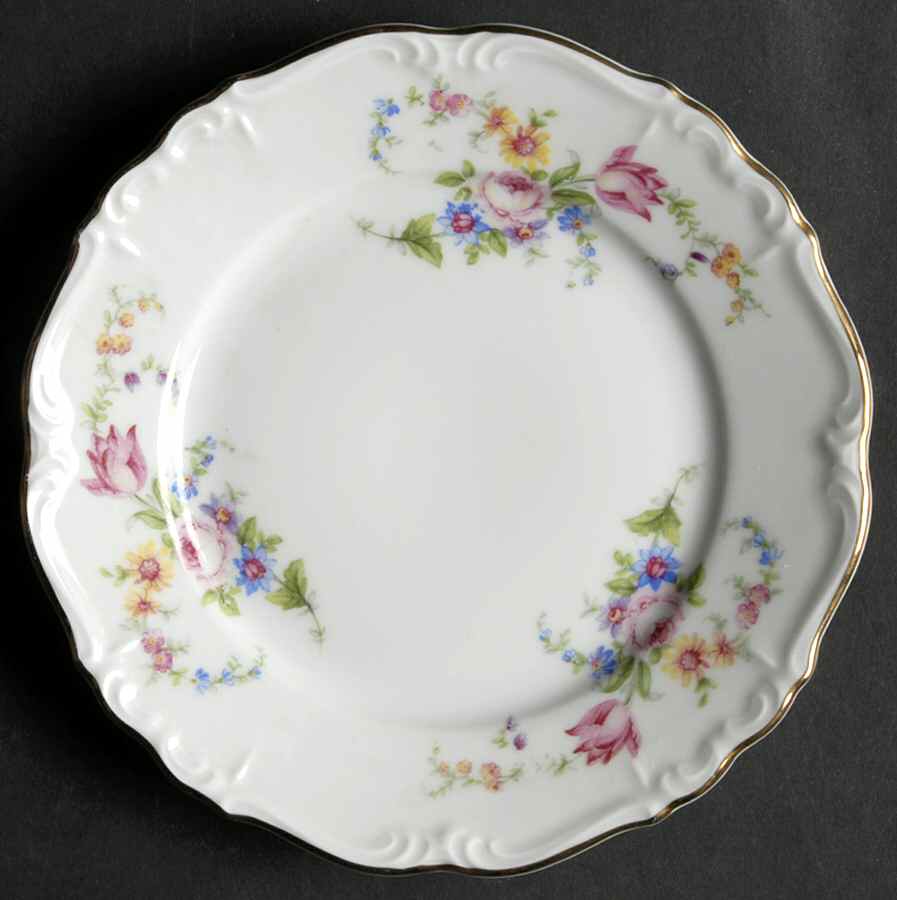 Spring Floral Bread & Butter Plate by Edelstein-1