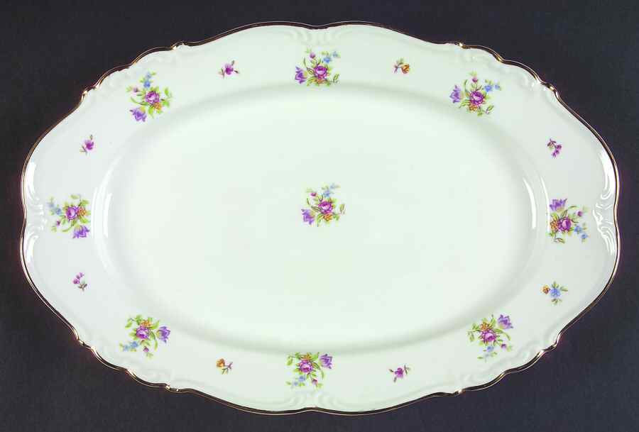 Springtime 13" Oval Serving Platter by Edelstein-1