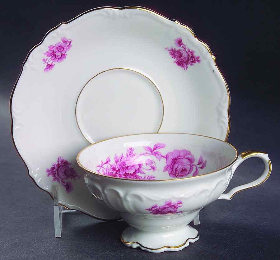 Strasbourg Footed Cup & Saucer Set by Edelstein-1