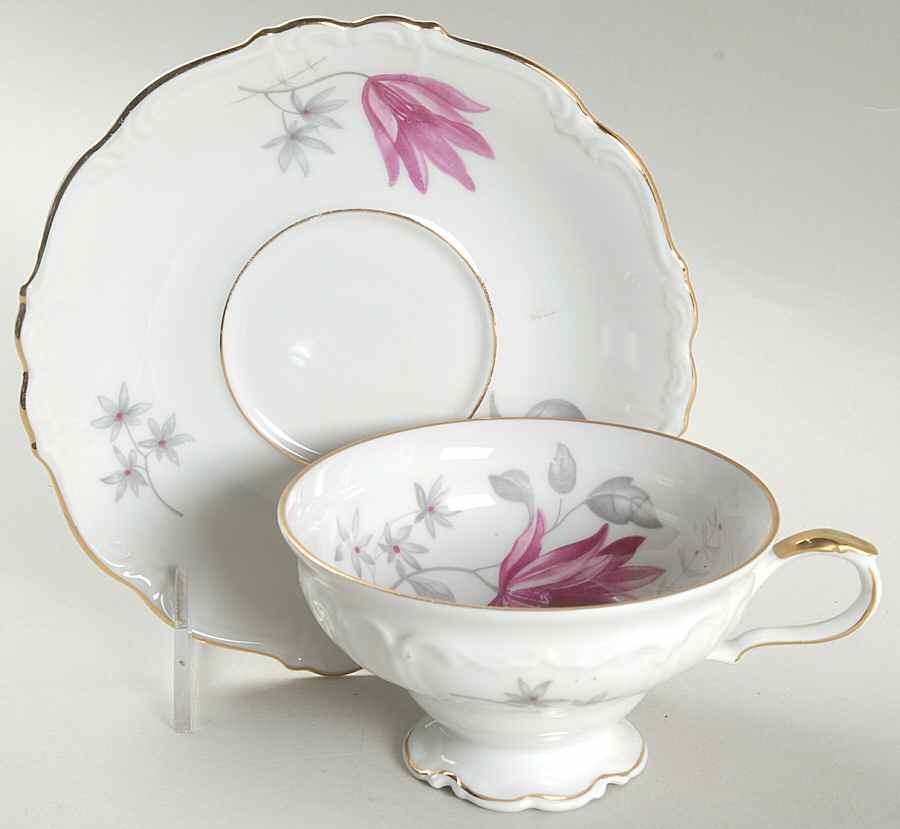 Stratford Footed Cup & Saucer Set by Edelstein-1