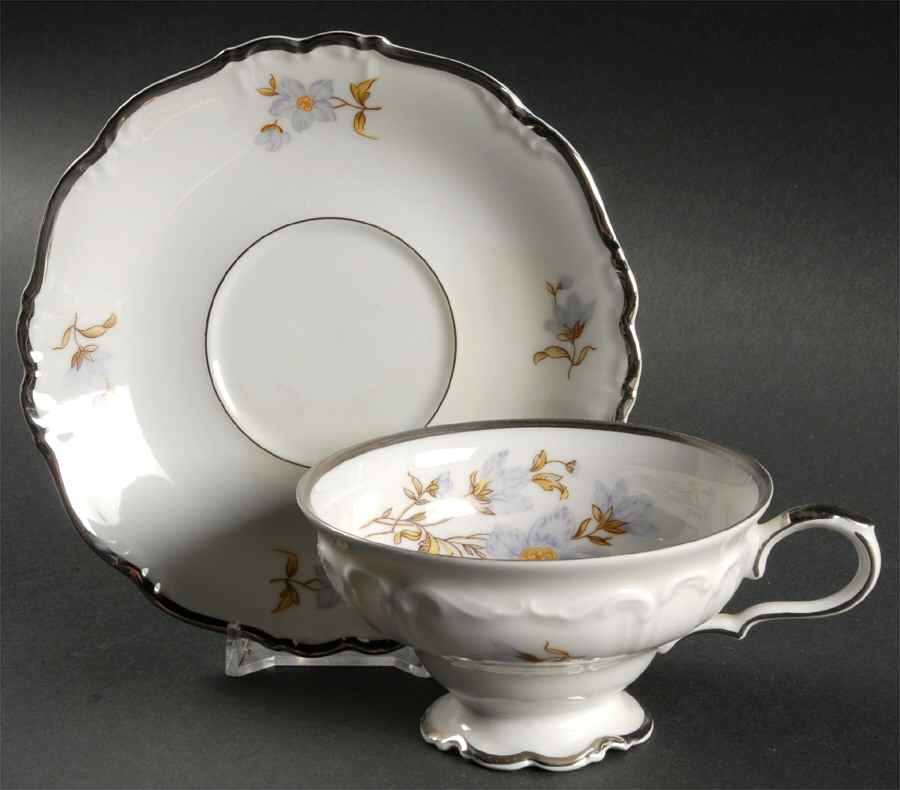 Sunset Footed Cup & Saucer Set by Edelstein-1