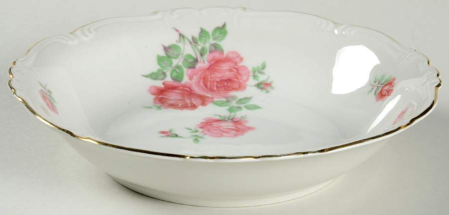 Three Roses Coupe Soup Bowl by Edelstein-1