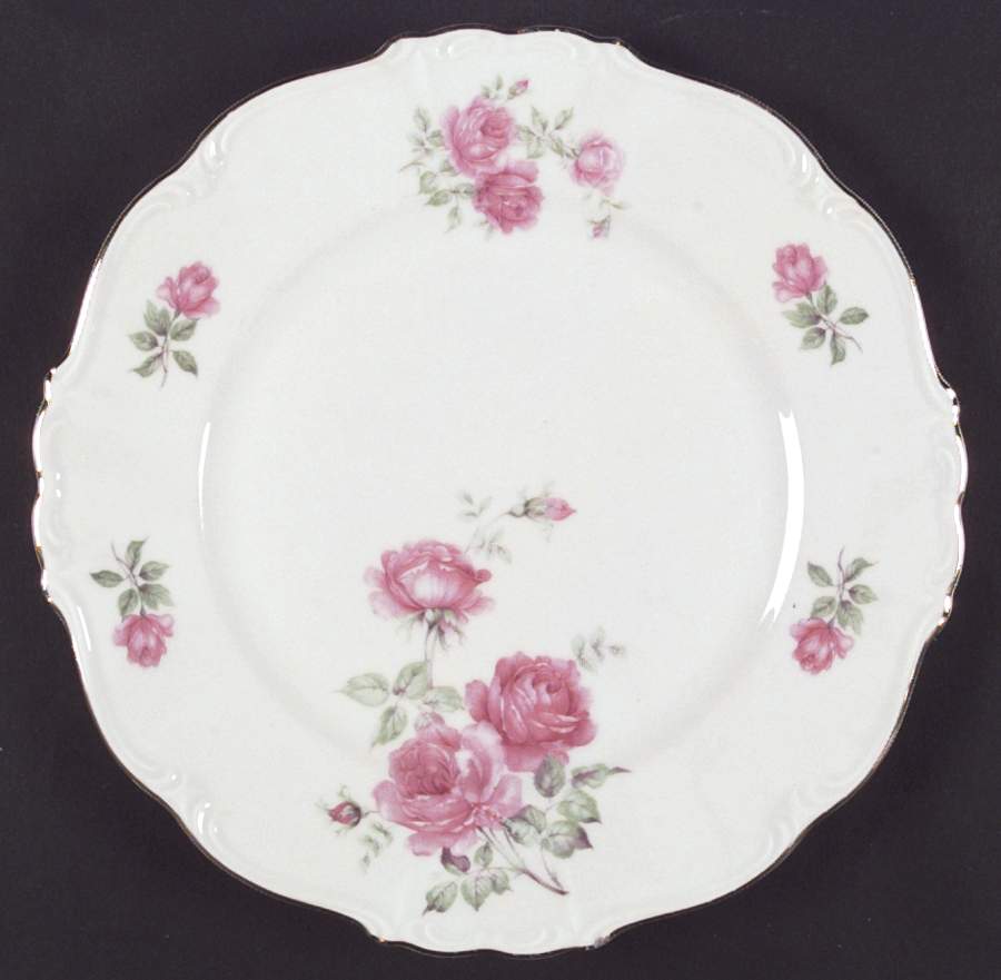 Three Roses Dinner Plate by Edelstein-1