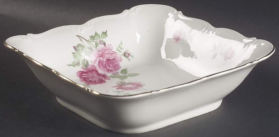 Three Roses 8" Square Vegetable Bowl by Edelstein-1