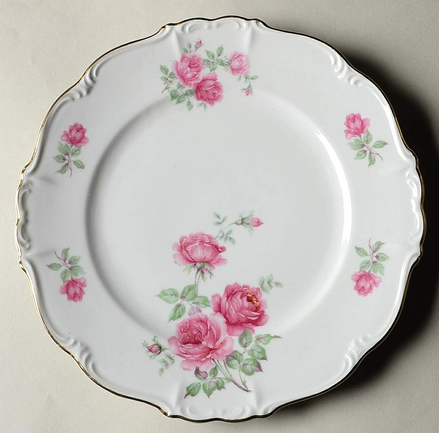 Three Roses Dinner Plate by Edelstein-1