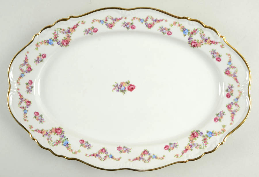 Victoria 15" Oval Serving Platter by Edelstein-1