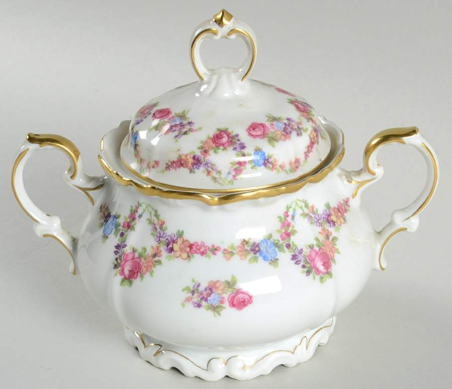 Victoria Sugar Bowl & Lid by Edelstein-1