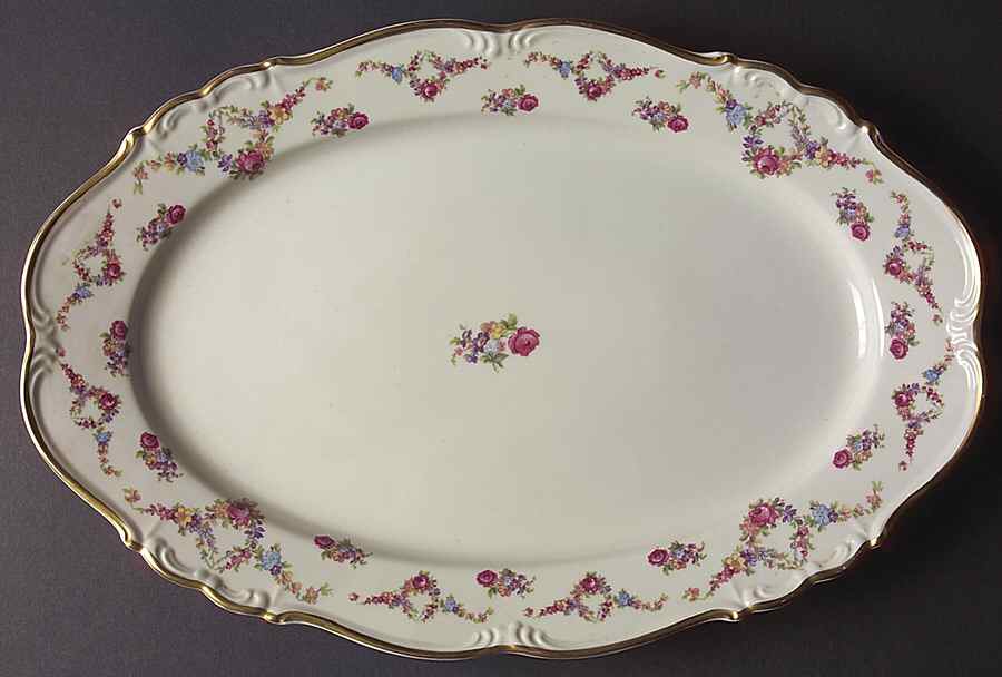 Victoria 15" Oval Serving Platter by Edelstein-1
