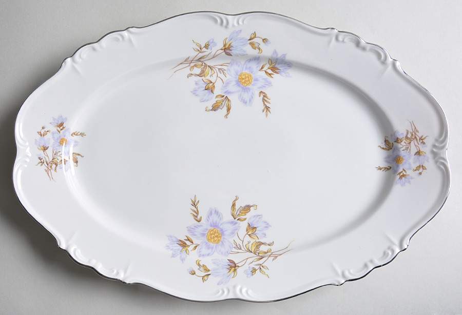 Winfield 15" Oval Serving Platter by Edelstein-1