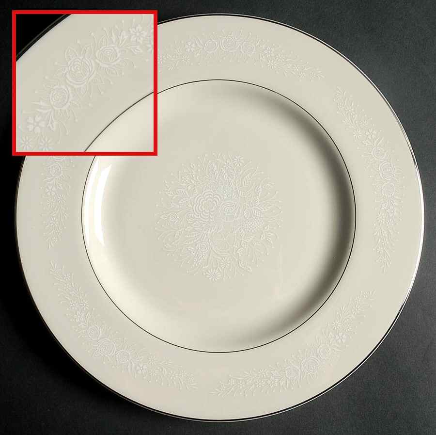Bridal Veil Dinner Plate by Edgerton-1
