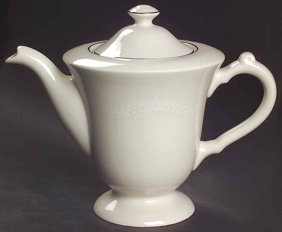 Bridal Veil Coffee Pot & Lid by Edgerton-1