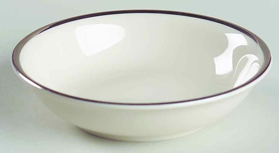 Classic Off White (Platinum Trim) Fruit/Dessert (Sauce) Bowl by Edgerton-1
