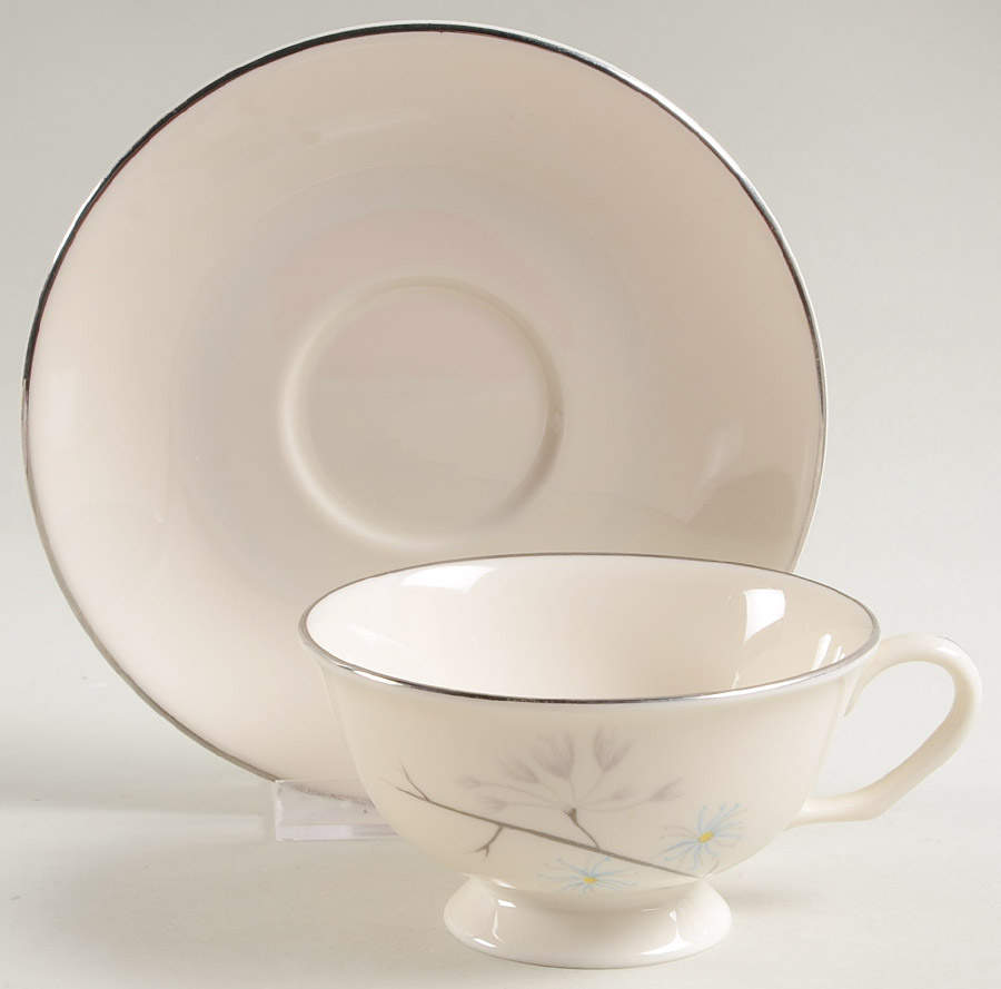 Eternal Spring Footed Cup & Saucer Set by Edgerton-1