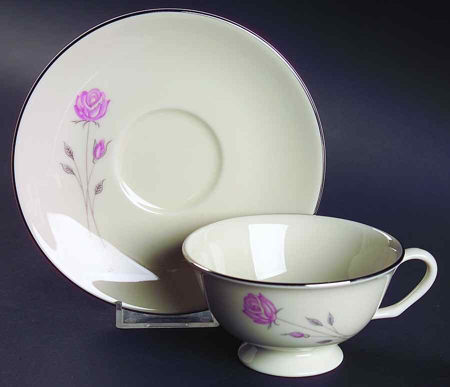 First Love Footed Cup & Saucer Set by Edgerton-1