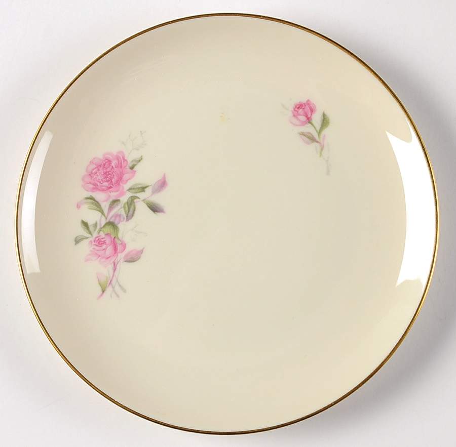 Honeymoon Rose Bread & Butter Plate by Edgerton-1