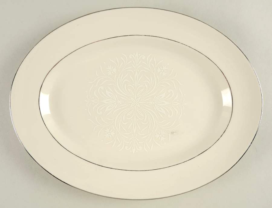 Snowflake 12" Oval Serving Platter by Edgerton-1