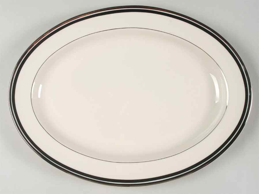 Solitaire 14" Oval Serving Platter by Edgerton-1