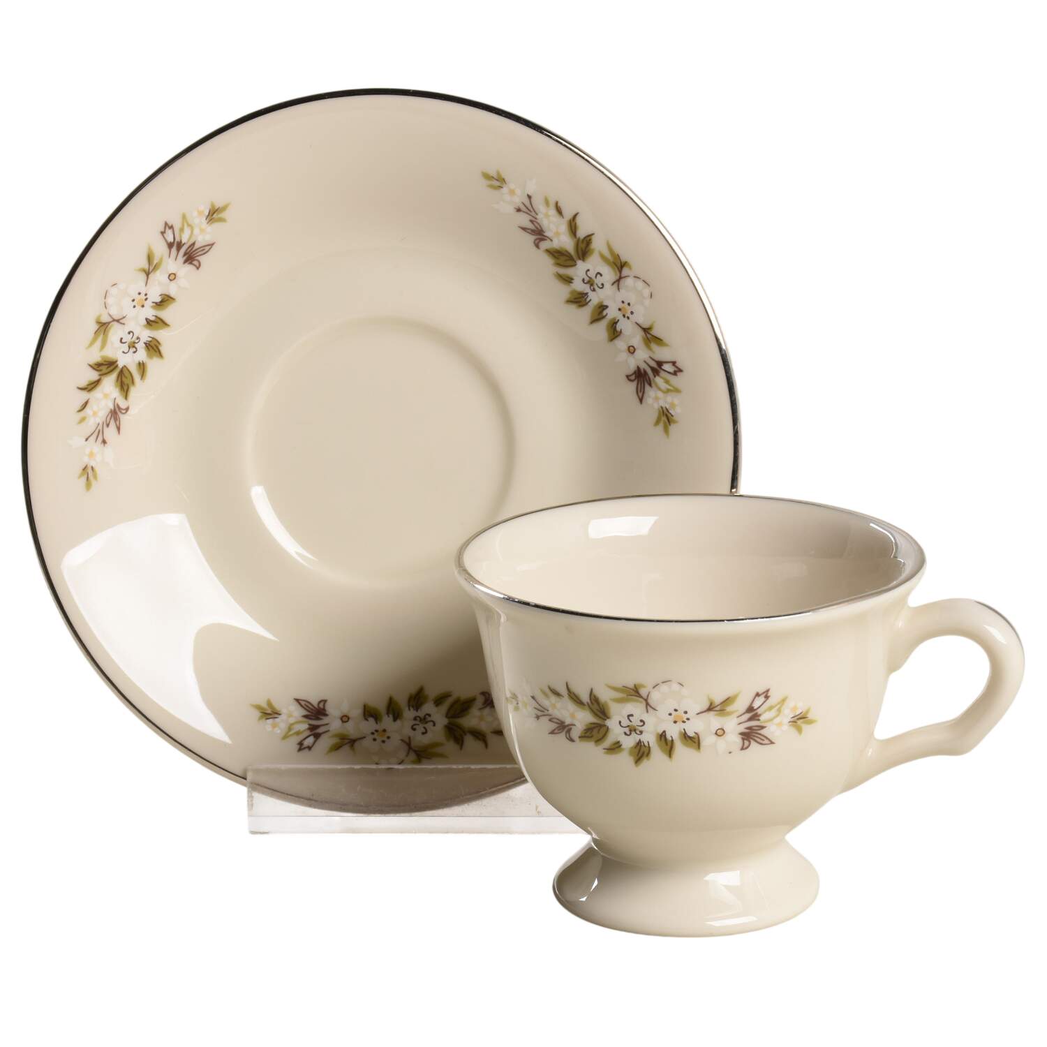 Spring Rhapsody Footed Demitasse Cup & Saucer Set by Edgerton-1