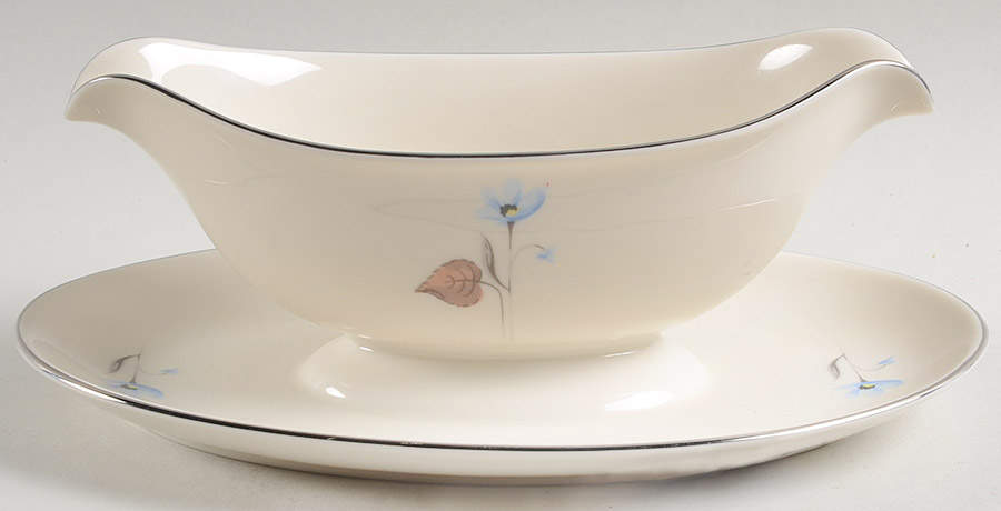 Wood Song Gravy Boat with Attached Underplate by Edgerton-1