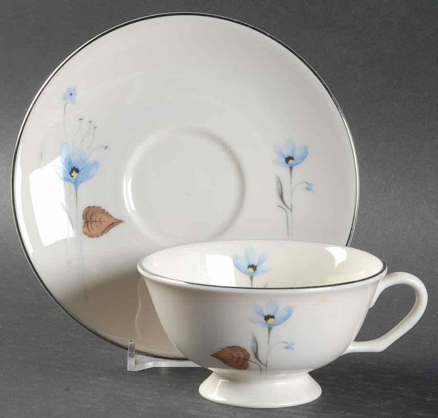Wood Song Footed Cup & Saucer Set by Edgerton-1