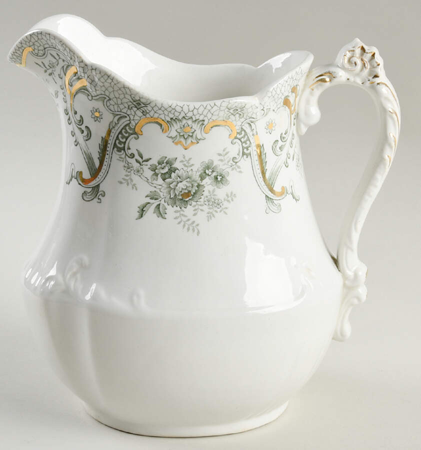 Keswick (Green, Gold Accent) 64 Oz Pitcher by John Edwards-1