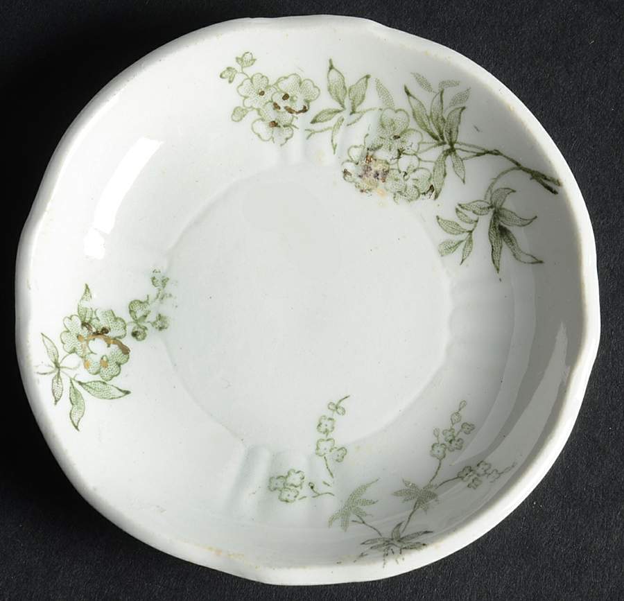 Thistle (Green Gray) Butter Pat by John Edwards-1