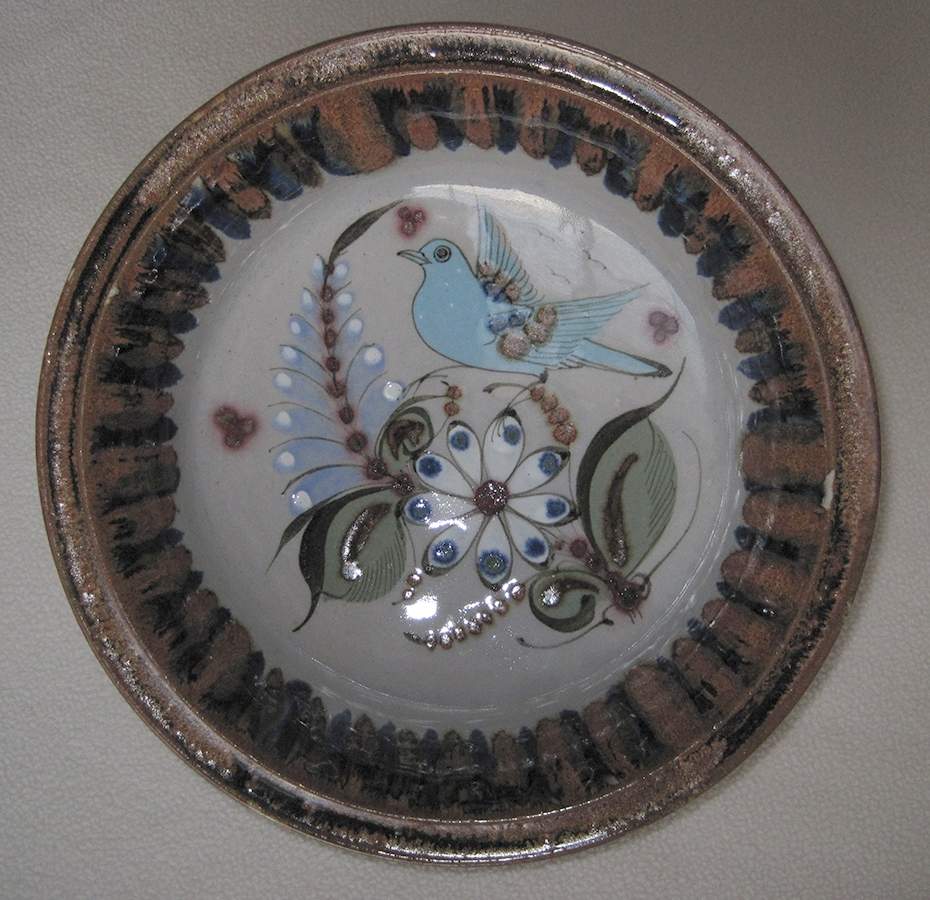 El Palomar Blue Round Compote (Height X Width) by Ken Edwards Pottery-1