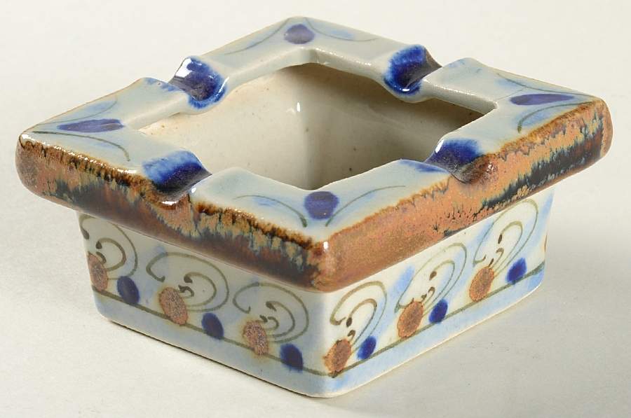 El Palomar Blue Small Ashtray by Ken Edwards Pottery-1