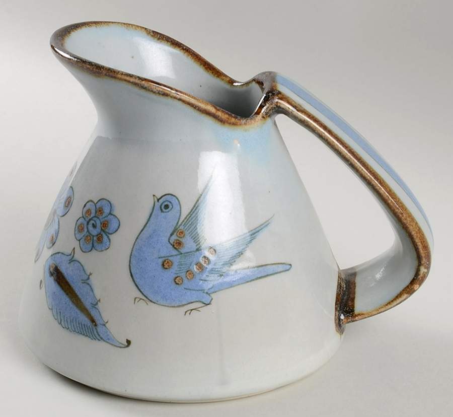 El Palomar Blue 32 Oz Pitcher by Ken Edwards Pottery-1