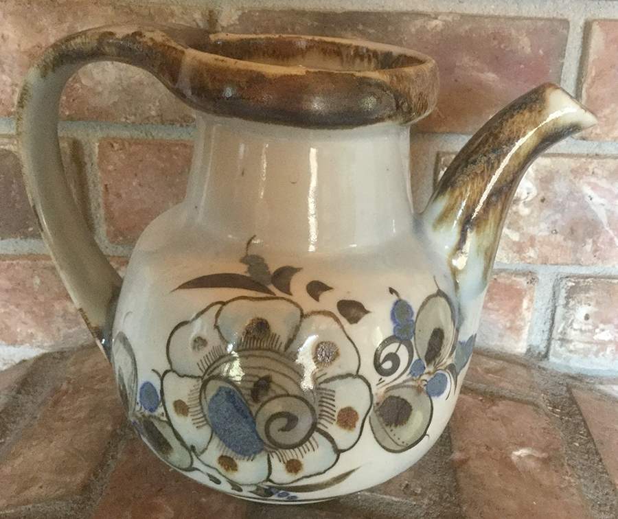 El Palomar Blue Pitcher by Ken Edwards Pottery-1