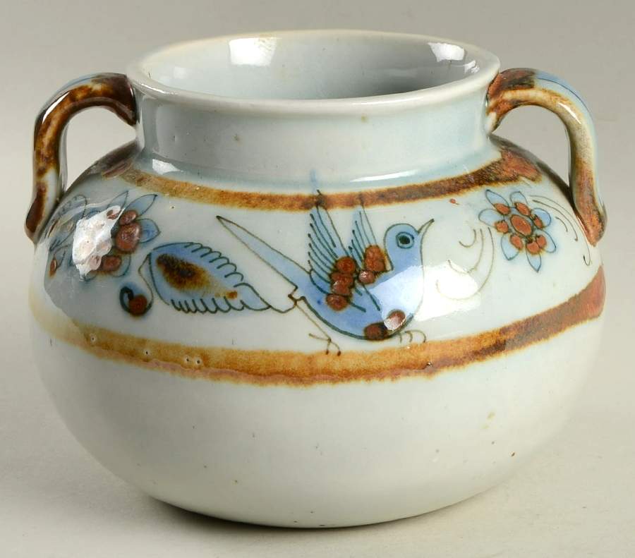 El Palomar Blue Tureen No Lid by Ken Edwards Pottery-1