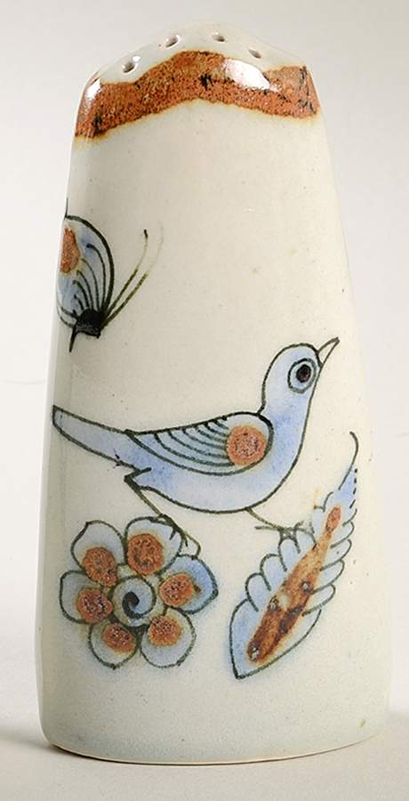 El Palomar Blue Pepper Shaker by Ken Edwards Pottery-1